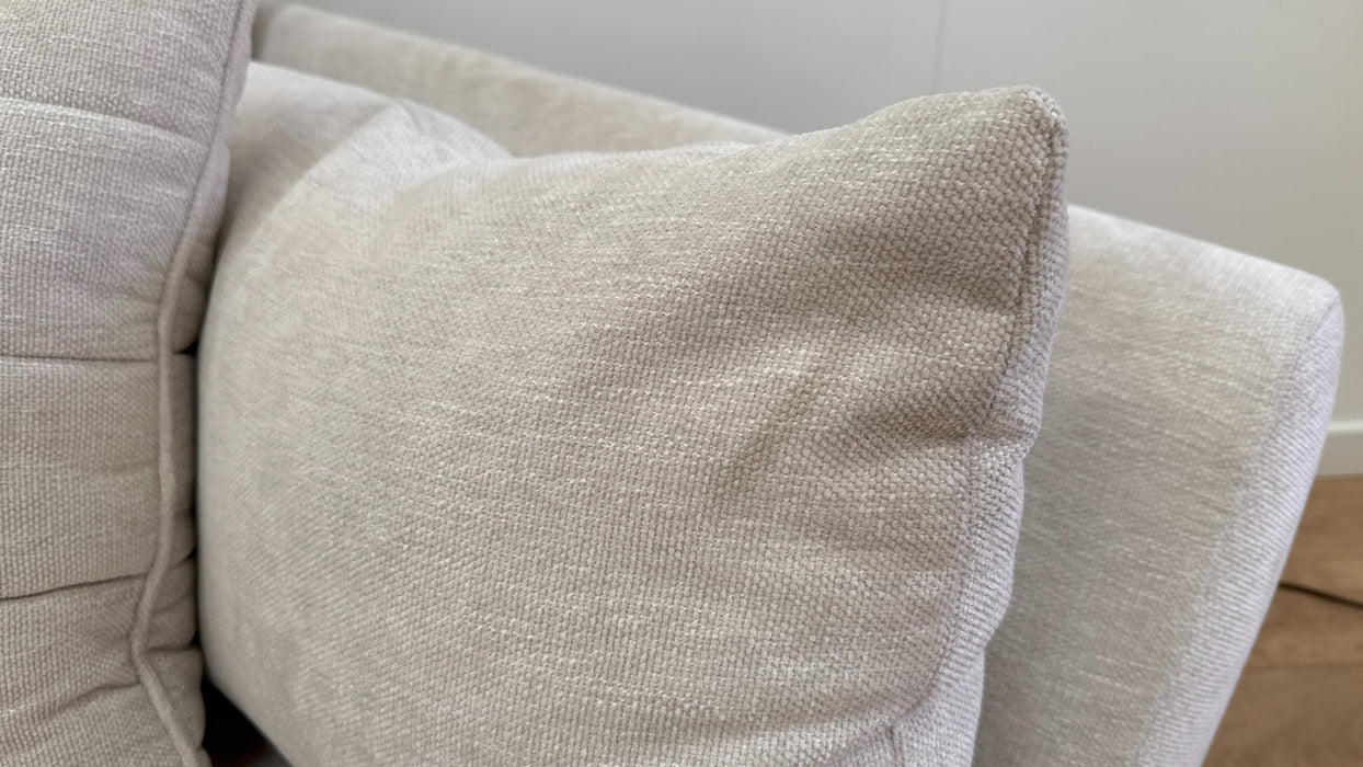 Sofology Calista Fabric 2 Seater Full Back in Linen Look Chenille Mist