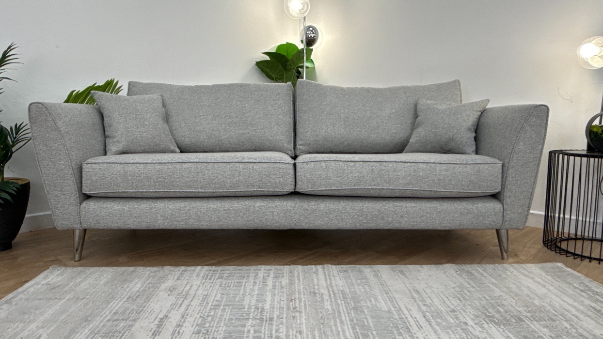Sofology The Keswick 4 Seater Fabric Sofa in Bentley Silver