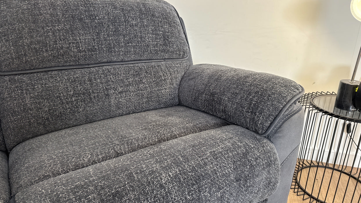 DFS 3 Seater Fabric Sofa in Charcoal Mix