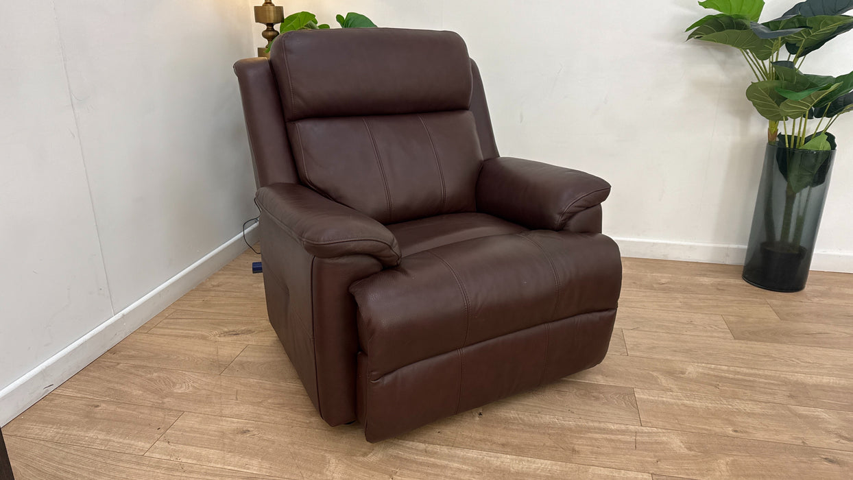 Sofology Gracie Leather Chair in Expresso