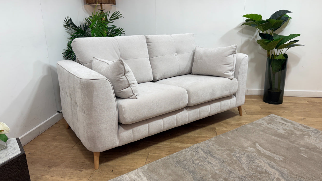 Sofology Remy Fabric 2 Seater in Soft Chenille Natural