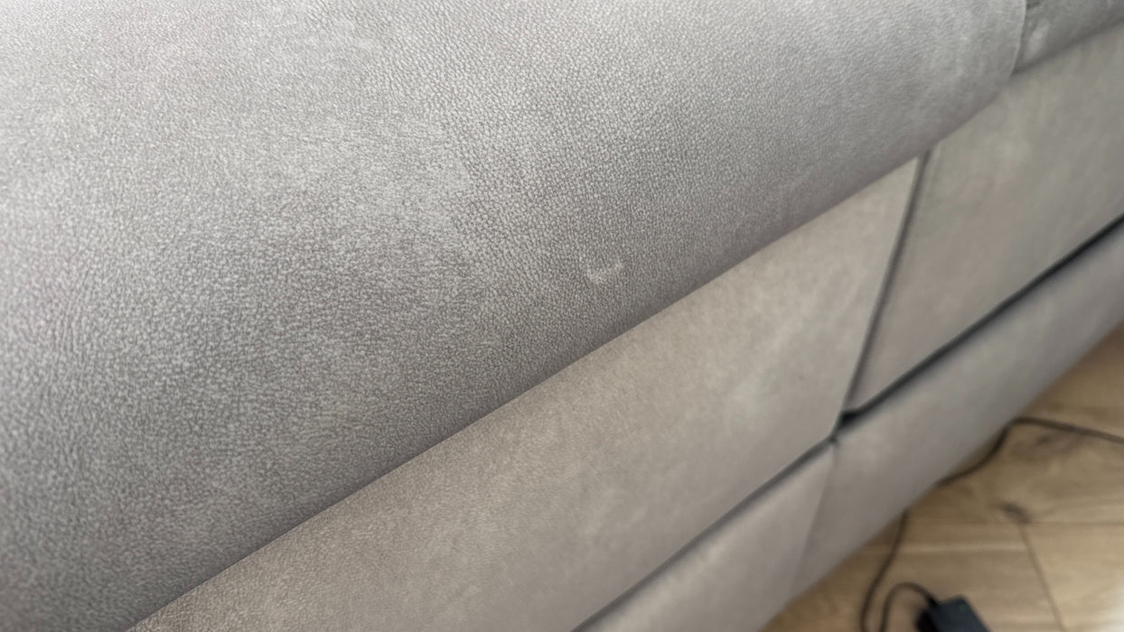 Sofology The Marvella 2.5 Fabric Power Recliner/Headrest in Lifestyle Flecked Stone