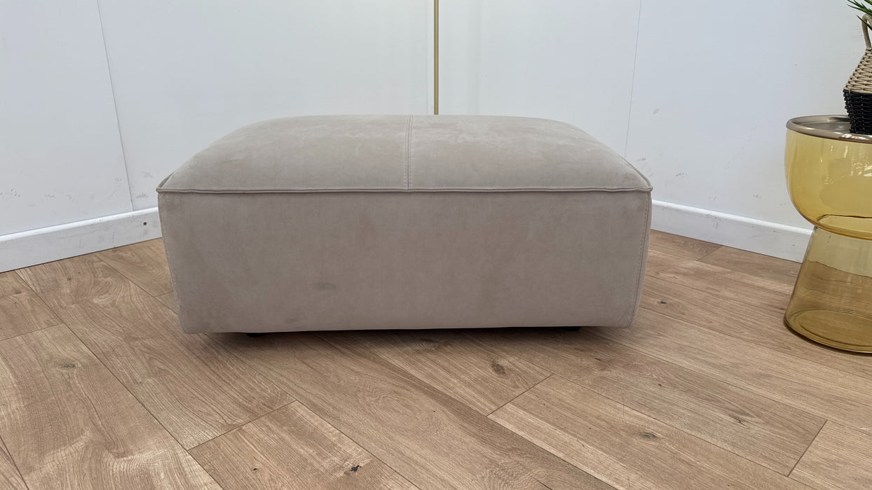 Diss Fabric Footstool - Camel