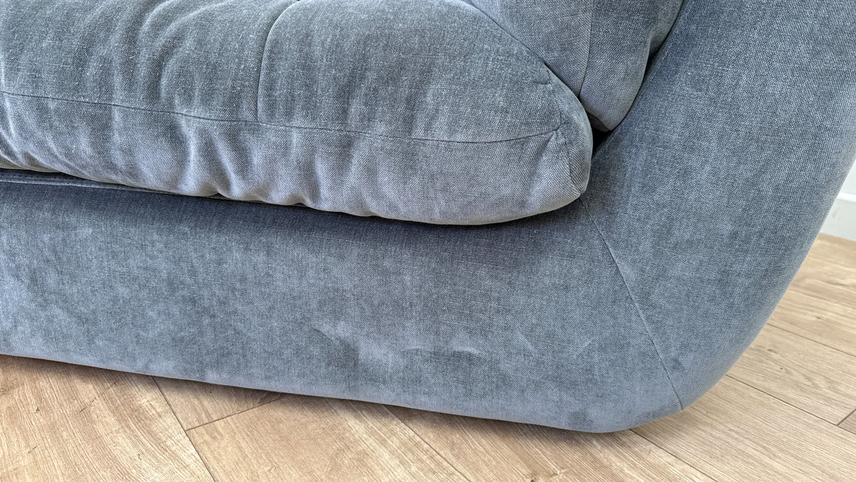 Sofology Cocoon Fabric 2 Seater Relaxed Chenille Charcoal