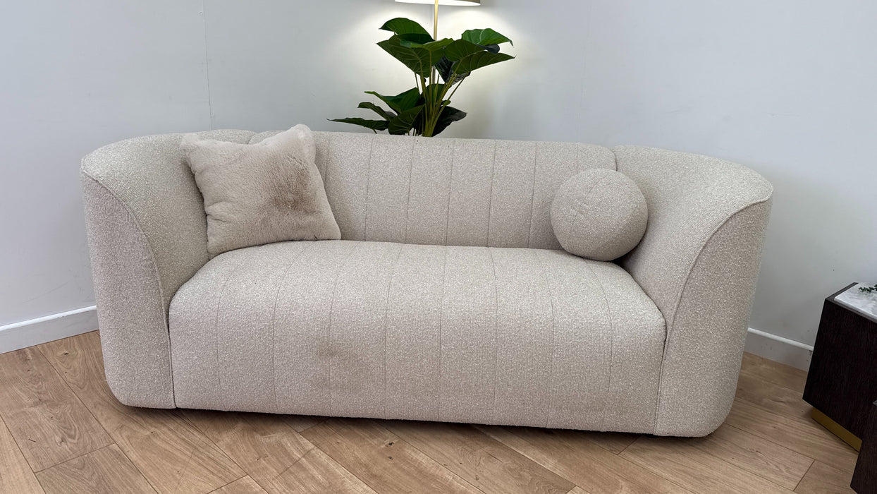 Sofology The Fitzrovia Fabric 2 Seater in Mini Boucle Natural Mix Without Trim
