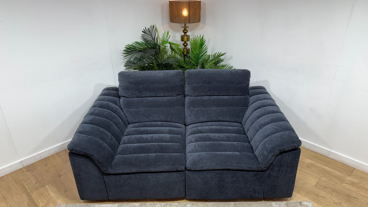 Sofology Olson Fabric 2 Seater in Relaxed Chenille Ink