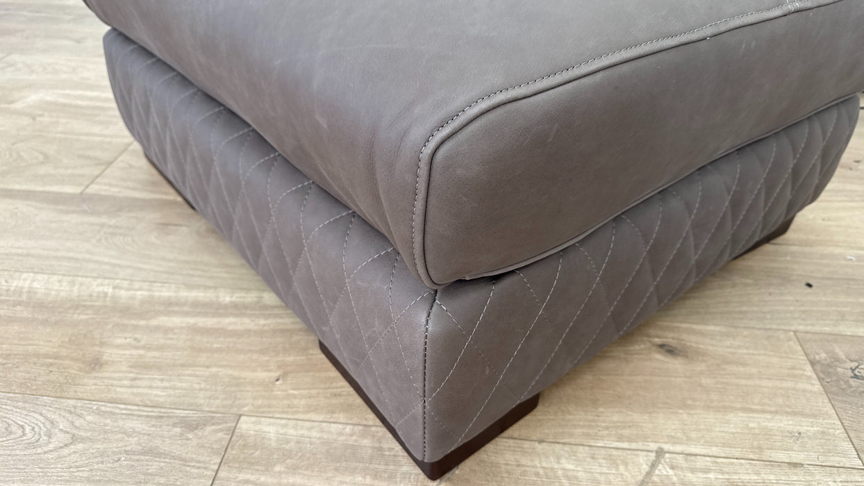 Firenze Designer Footstool - Leather