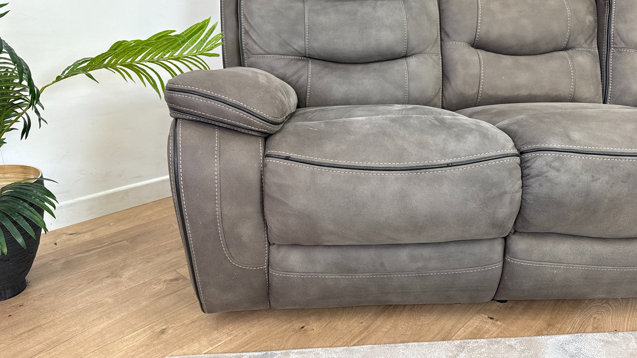 Noah 3 Seater Fabric Power Recliner + Noah Storage Footstool