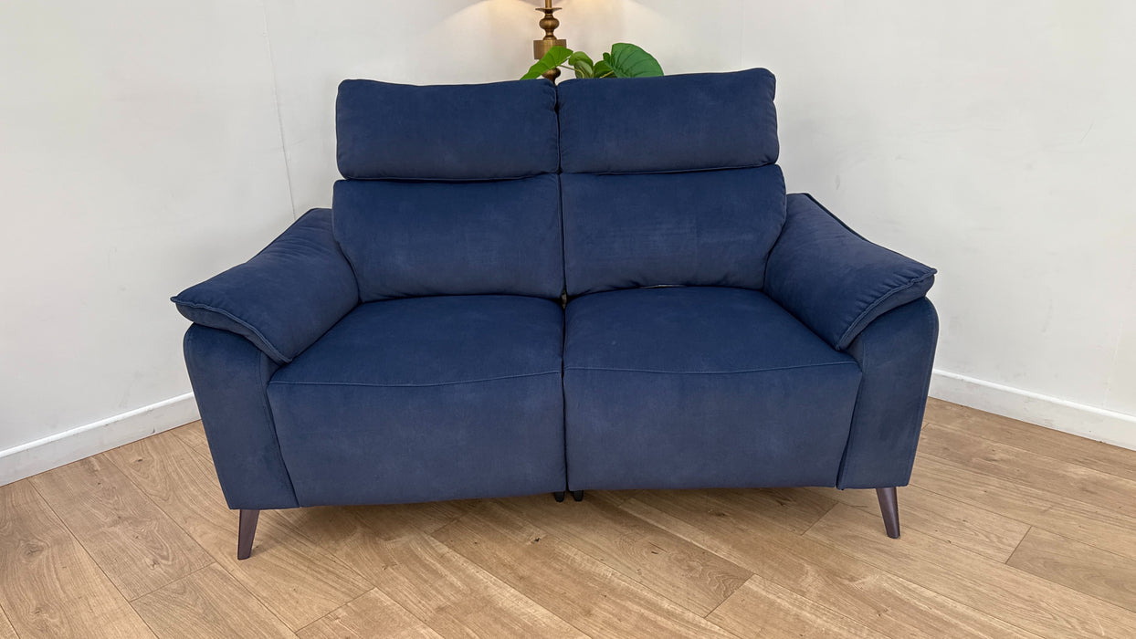 Sofology The Arlo Fabric 2 Seater Power Recliner in Lifestyle Flecked Navy