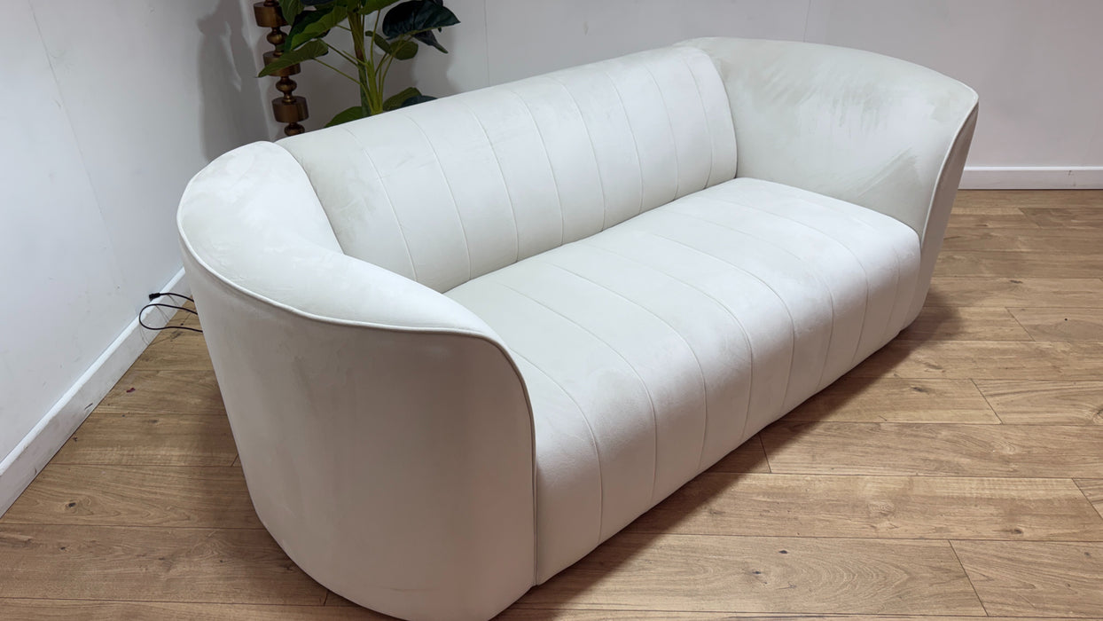 Sofology The Fitzrovia Fabric 2 Seater in Matt Velvet Milk Mix Without Trim
