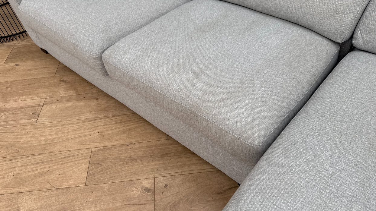 DFS Layla Fabric Chaise in Silver