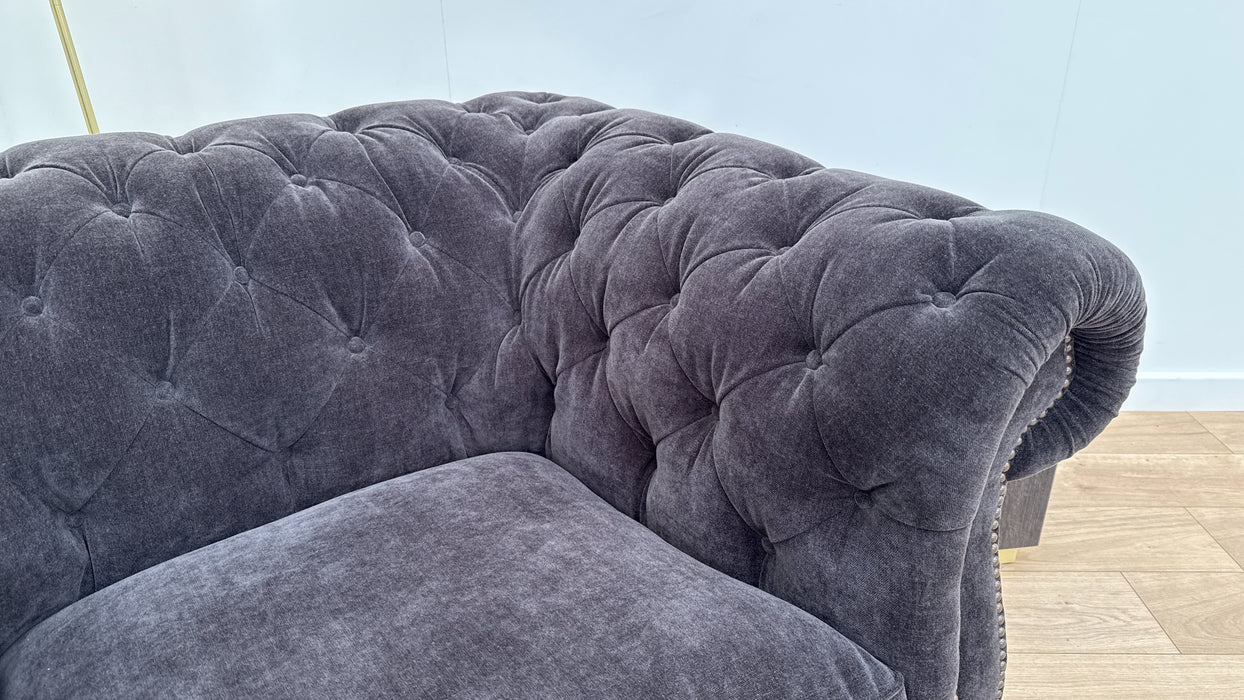Sofology Darcy Fabric Chair in Relaxed Chenille Raisin