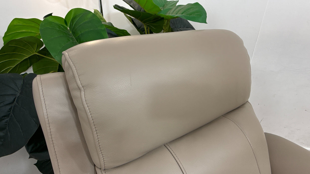 Sofology Bradie Leather Chair in Trusty Embossed Stone