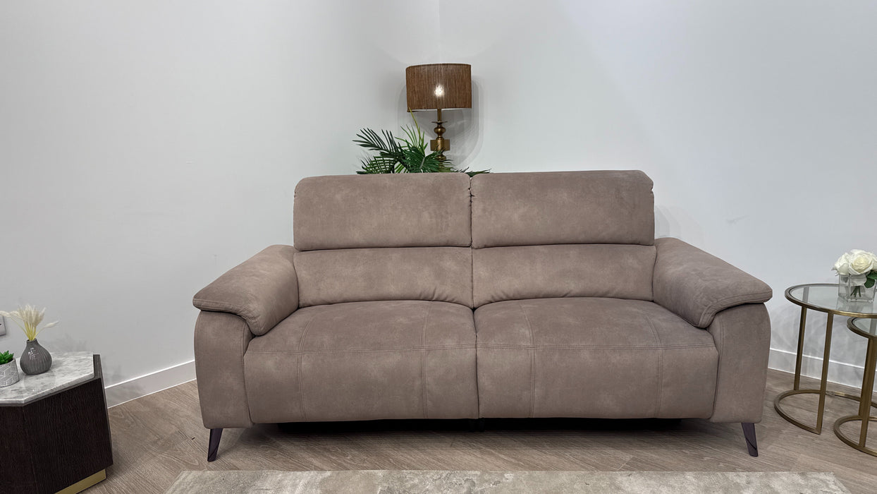 Sofology Bailey Fabric 2.5 Seater Power Recliner in Lifestyle Flecked Nutmeg