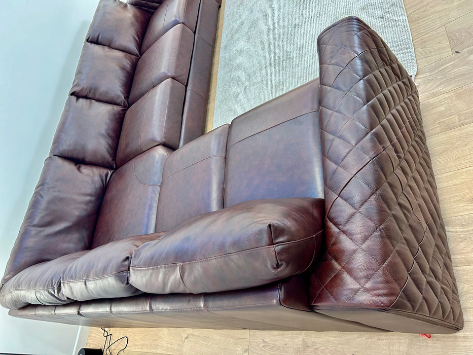 Mazzini 2 Corner 3 - Leather Sofa - Dakota Mid Brown