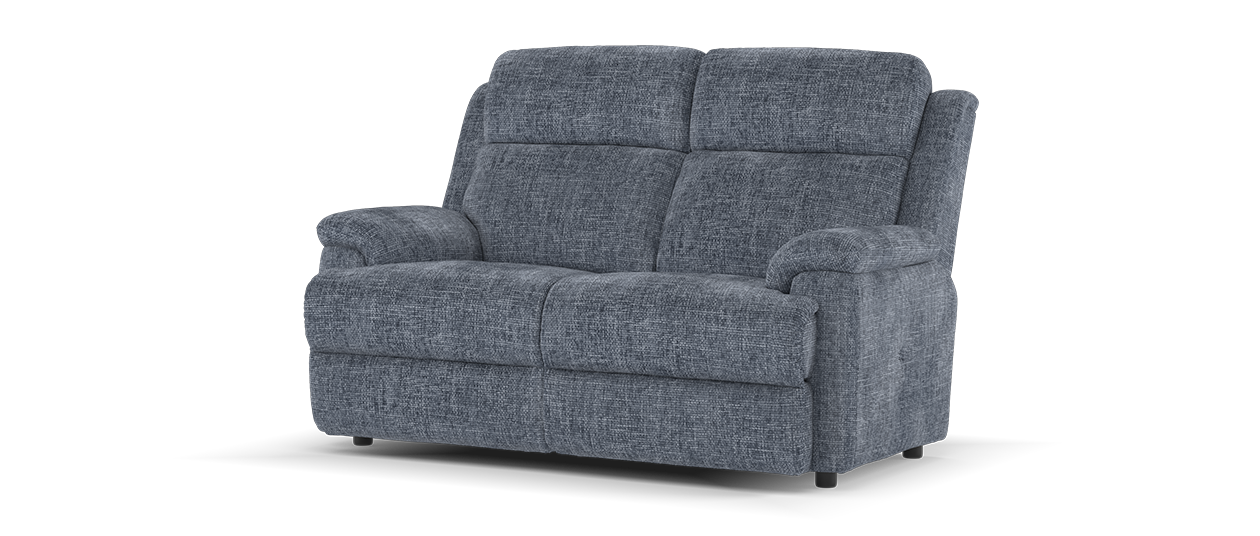 Sofology Gracie Fabric 2 Seater in Hopsack Chenille Midnight