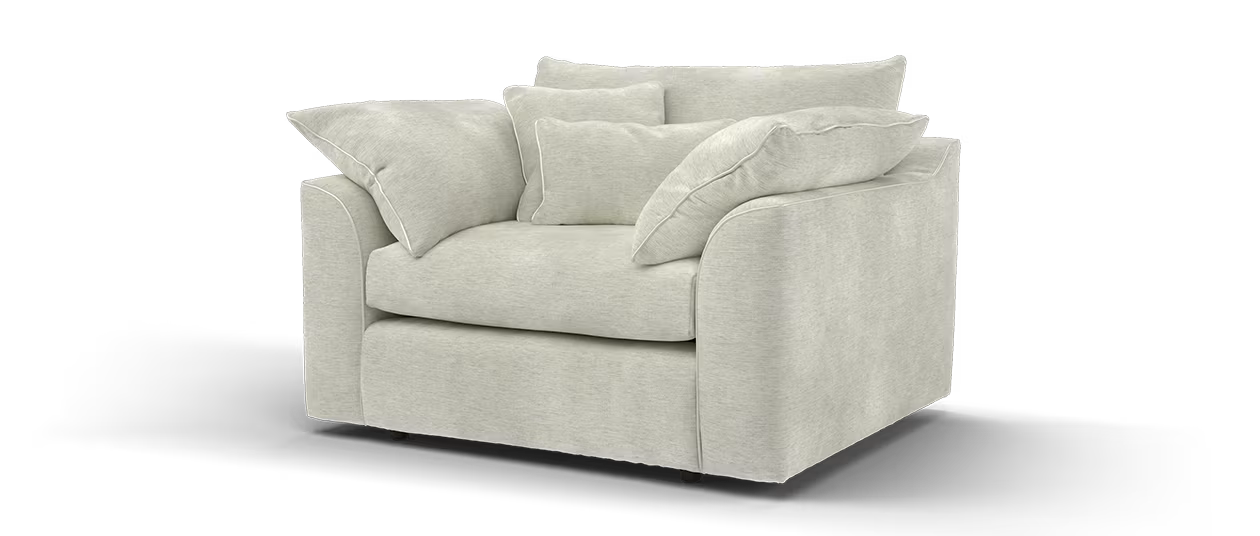 Sofology Georgio Fabric Chair in Silver Mix