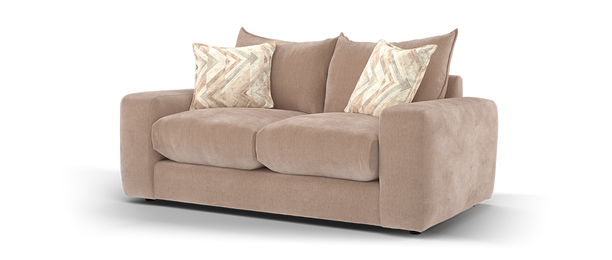 Sofology Haven Fabric 2 Seater in Coral Sands Mix