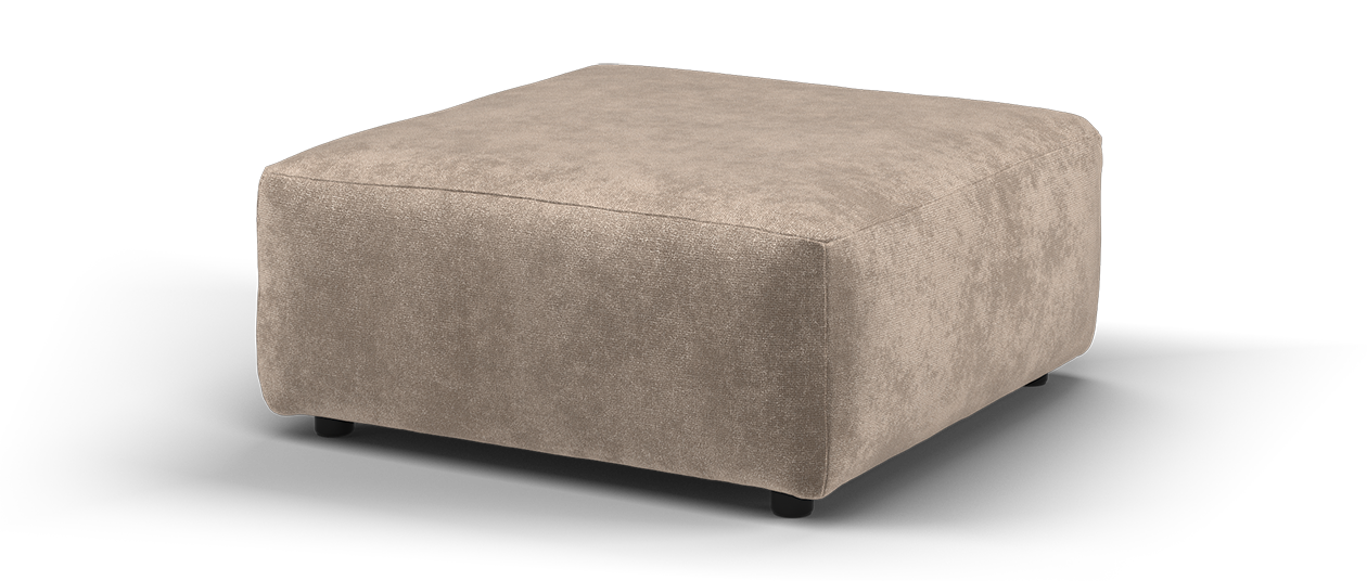 Sofology Haven Designer Footstool in Mocha All Over
