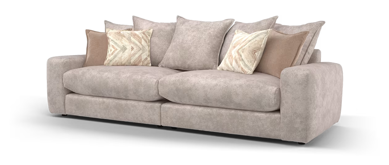 Sofology Haven Fabric 4 Seater Split in Pebble Mix