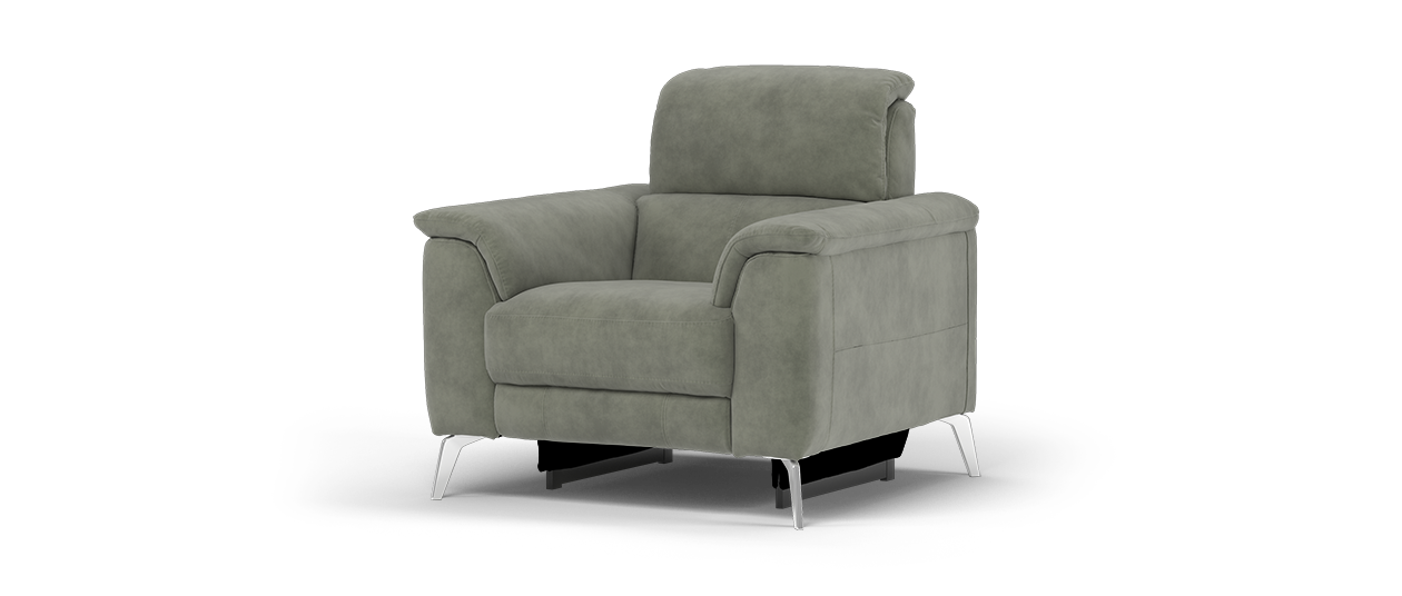 Sofolgy Illinois Fabric Recliner Chair in Toronto Charcoal