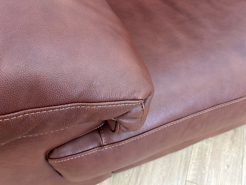 Santino 2 Seater - Leather Sofa - Hampshire Chestnut