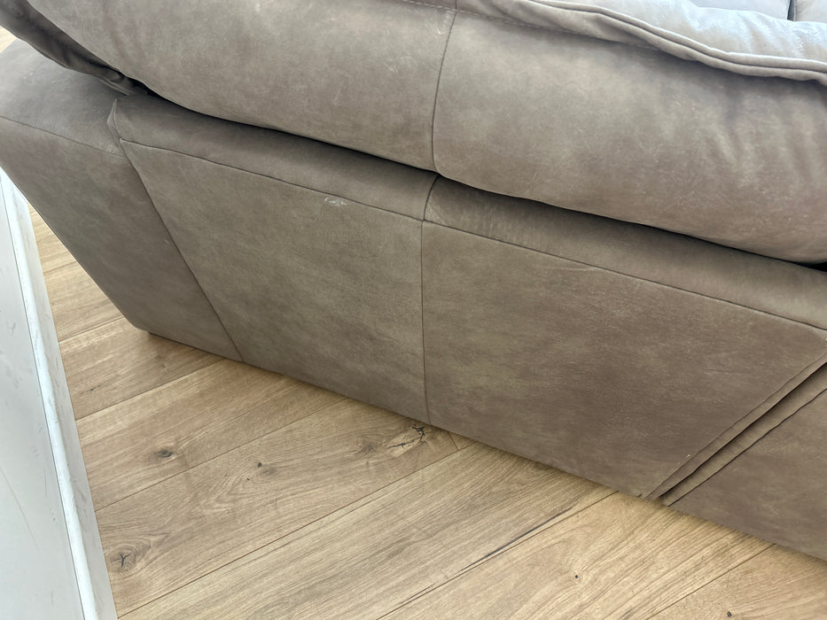 Strato 3 Seat Split - Leather Taupe/Natural Mix