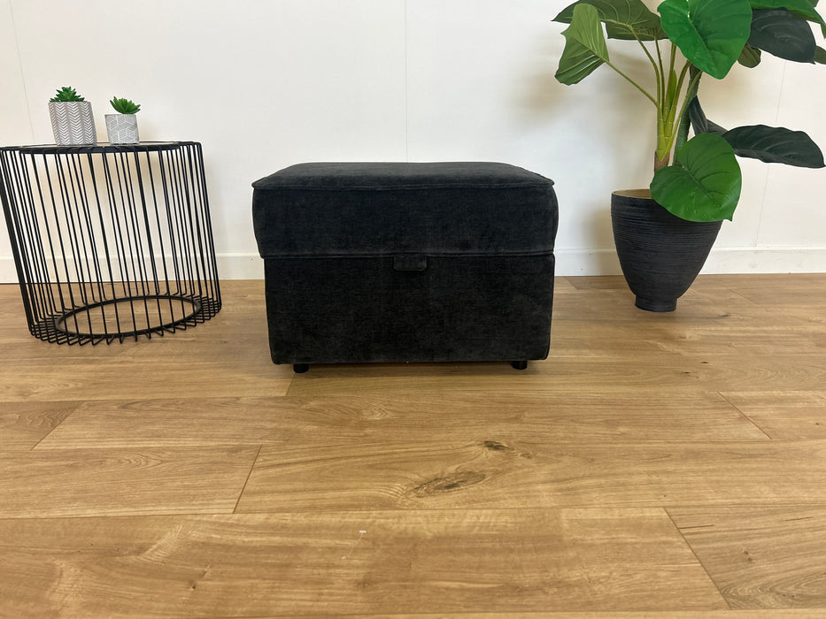 Collingdale Footstool - Fabric -  Villa Anthracite