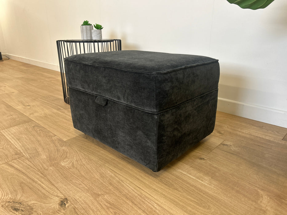 Collingdale Footstool - Fabric -  Villa Anthracite