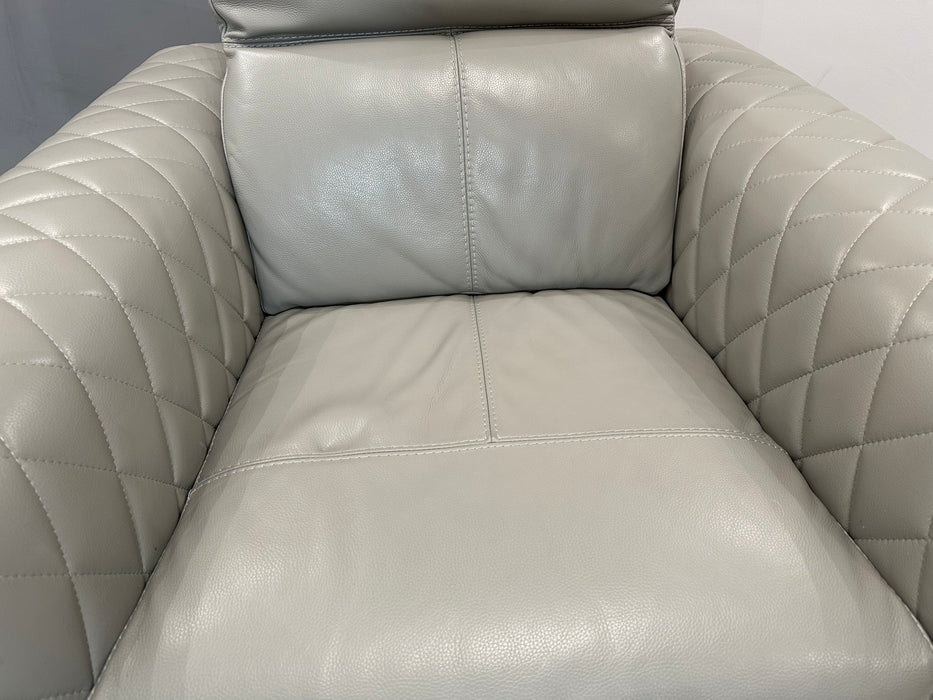 Tolouse Chair - Leather - Le Mans Cloud Grey