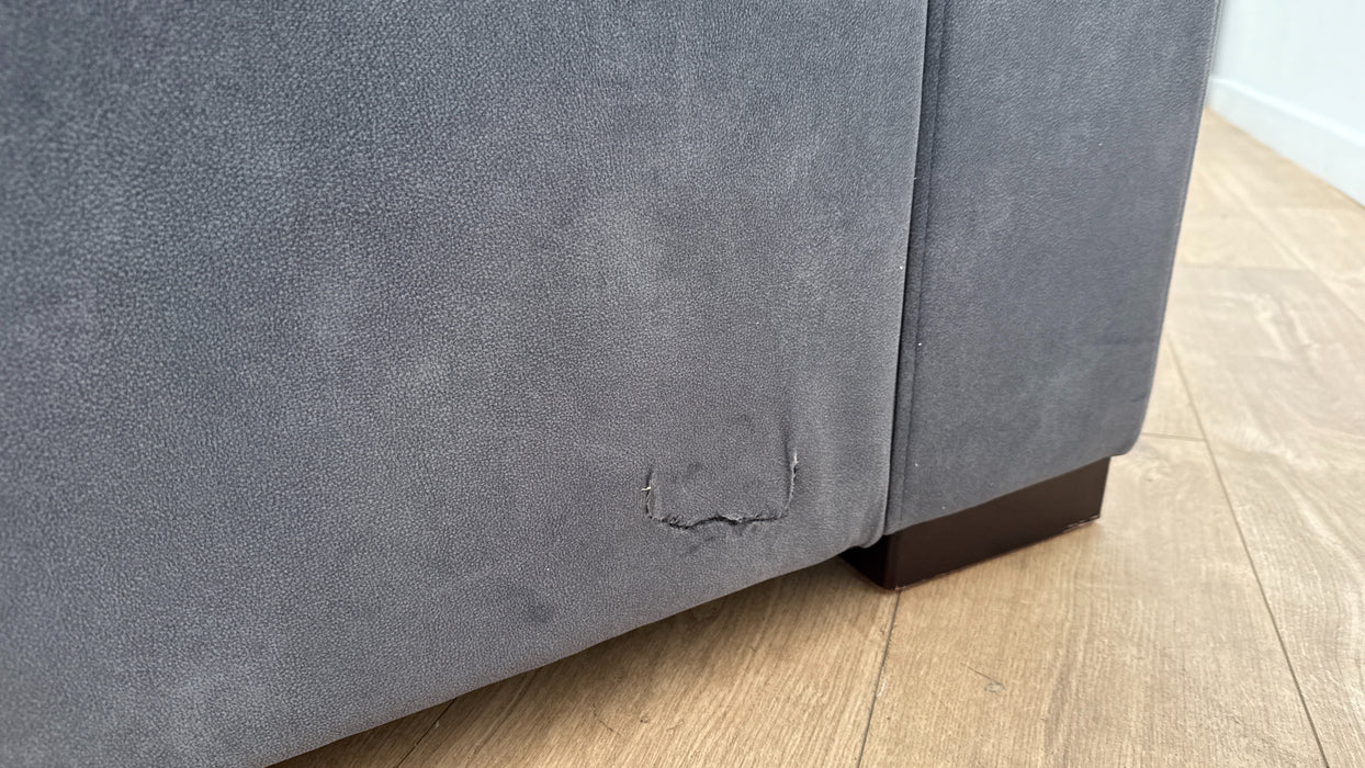 Sofology The Benz 3 Seater Fabric Recliner Sofa in Lifestyle Flecked Fabric Charcoal