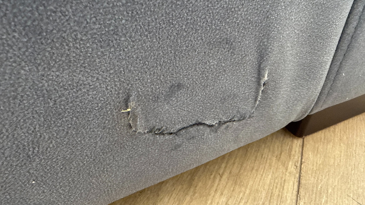 Sofology The Benz 3 Seater Fabric Recliner Sofa in Lifestyle Flecked Fabric Charcoal