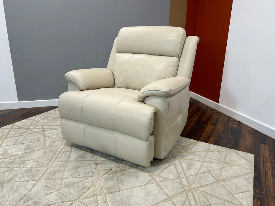 Gracy Chair - Power Recliner Leather - Bone China