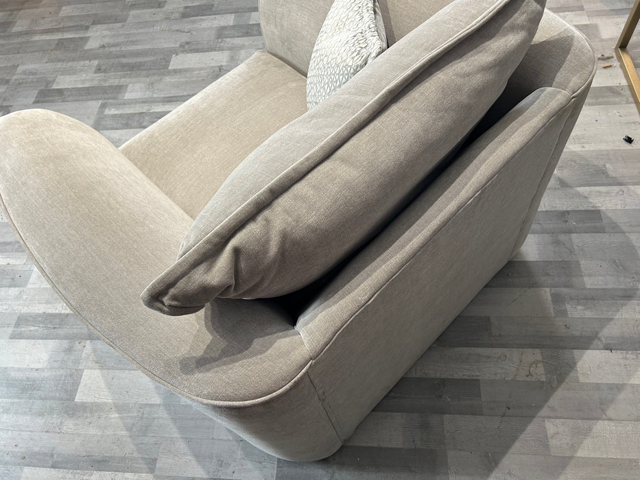 Como 1 Seat - Fabric Chair - Como Villa Silver Plain Mix