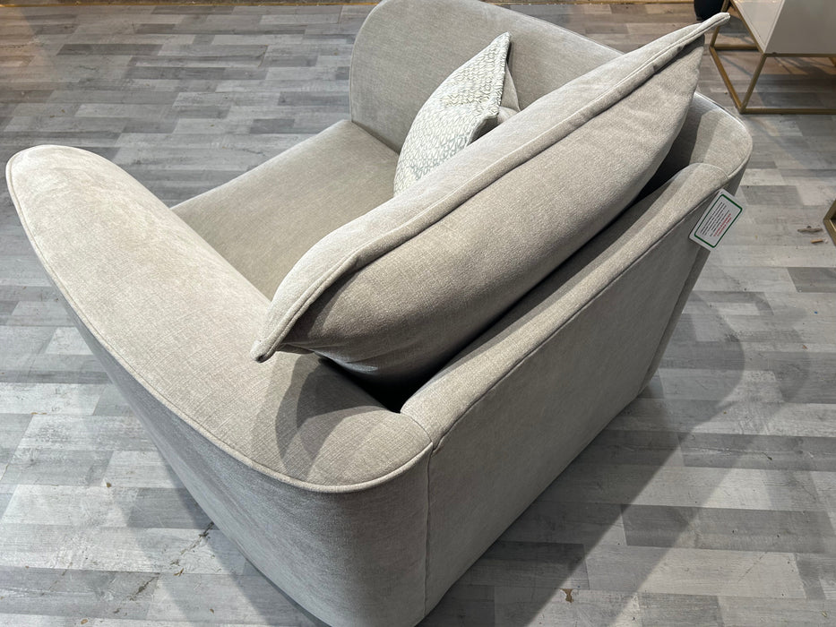 Como 1 Seat - Fabric Chair - Como Villa Silver Plain Mix - J27