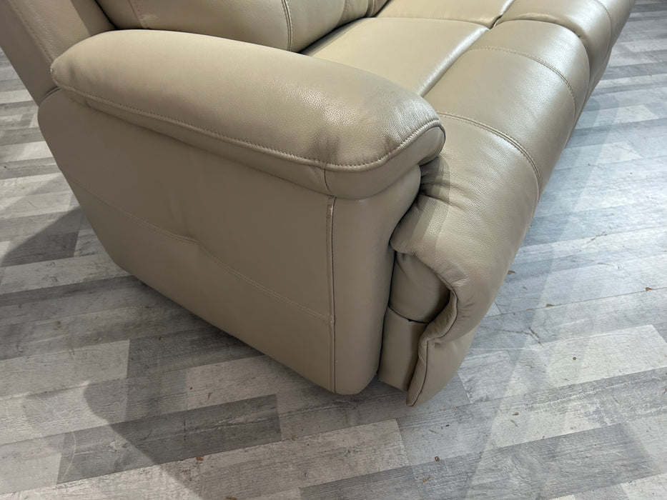 Gracie 2 Seat - Leather Sofa - Lead Grey