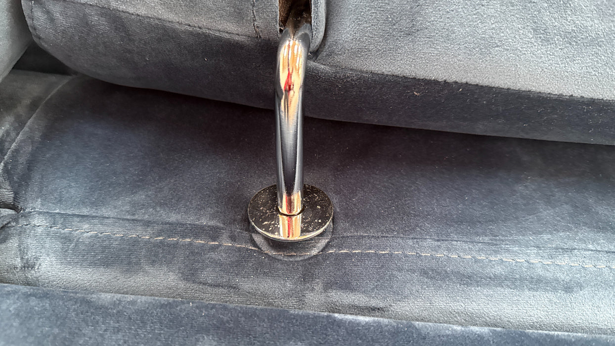 DFS Wander 3 Corner 2 Fabric Recliner Sofa Bed in Navy Blue