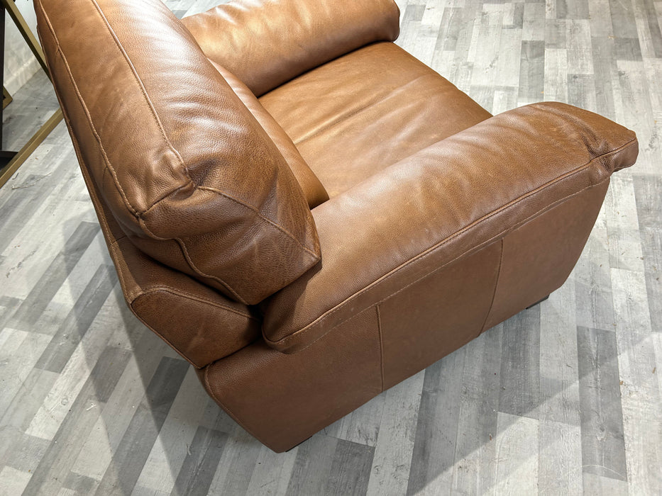 Santino 1 Seat - Leather Chair - Apollo Espresso