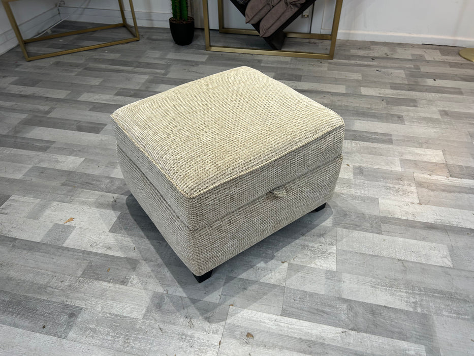 Nimbus Storage Footstool - Fabric - Padstow Stone