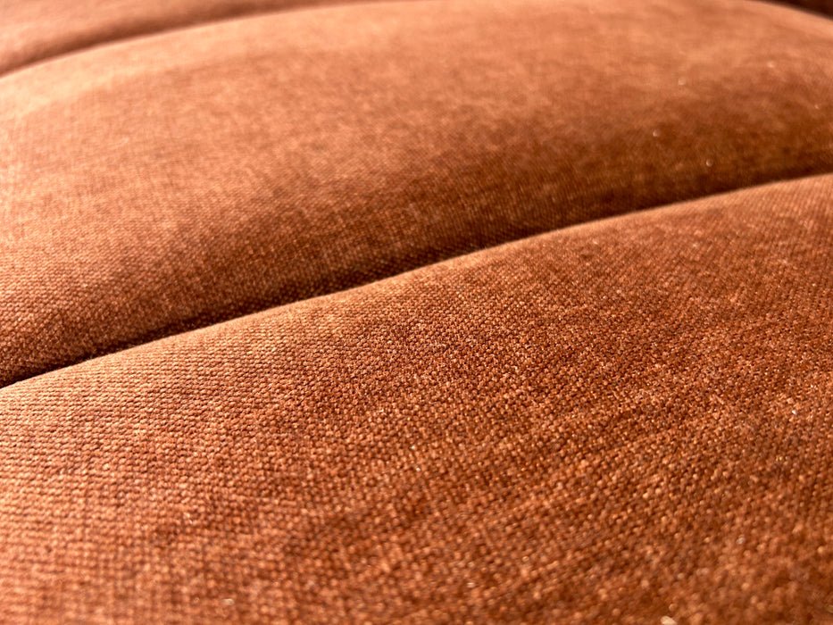 Nobu Loveseat Chair - Fabric -  Burnt Orange