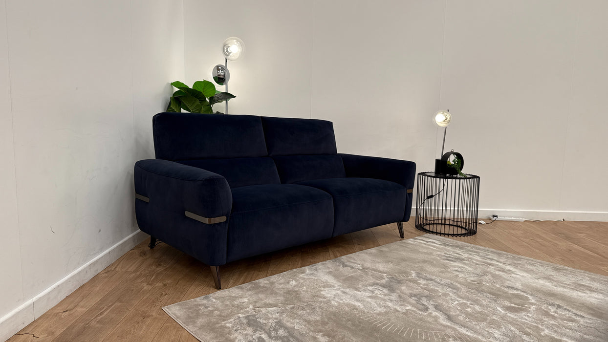 Sofology The Arlington 3 Seater Fabric Sofa in Lifestyle Mottled Navy Blue