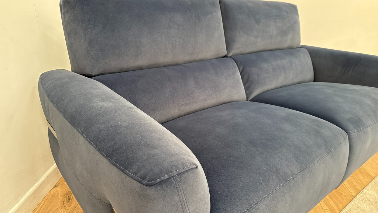 Sofology The Arlington 3 Seater Fabric Sofa in Lifestyle Mottled Navy Blue