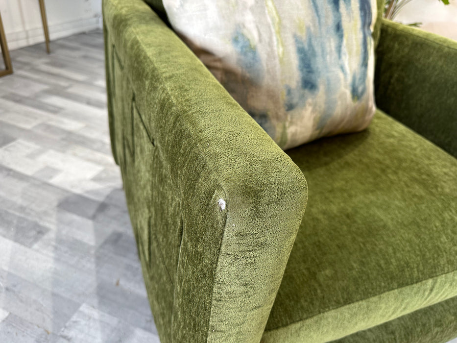 Essence Loveseat - Fabric - Moss Teal Mix