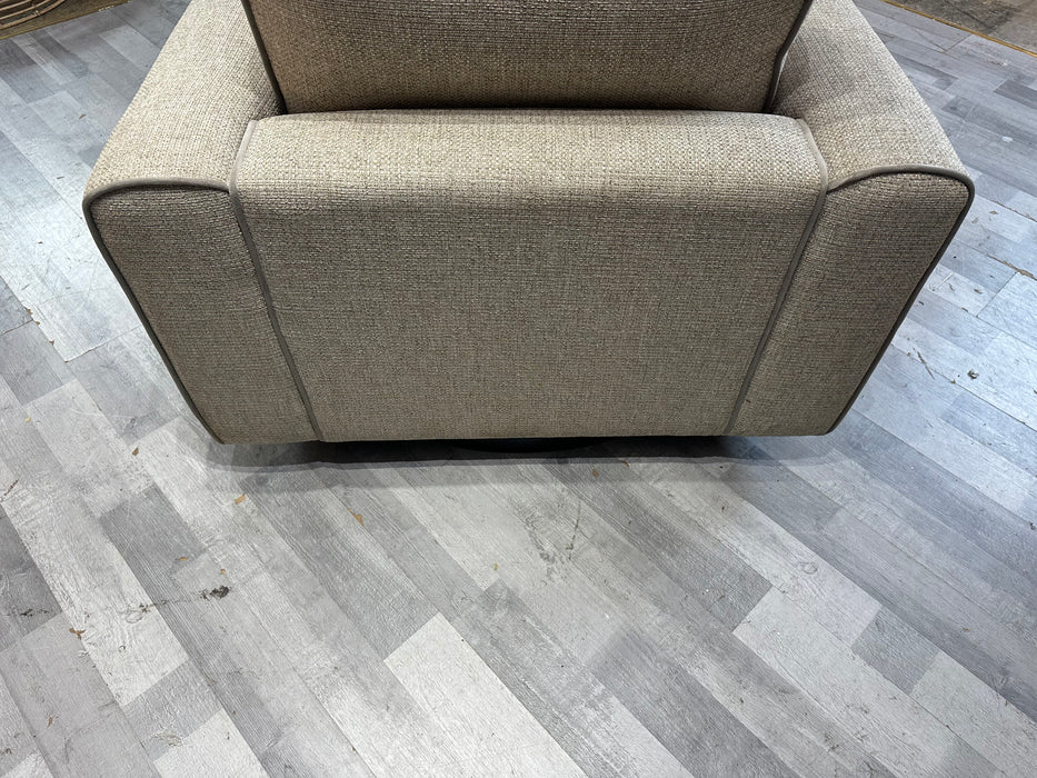 Sterling Chair - Chunky Woven Stone/Olive Mix - Swivel (J27)