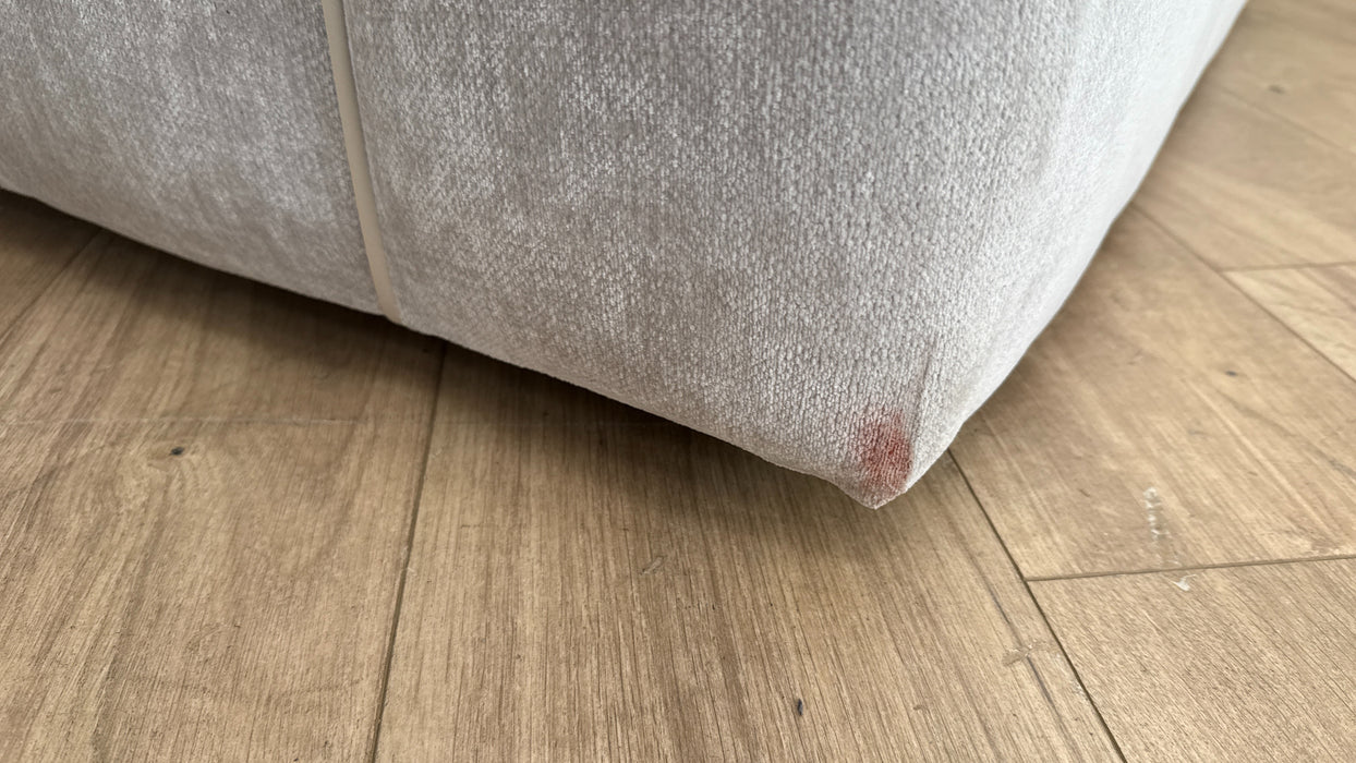 Sofology Georgio Fabric Large U Shaped Corner Sofa Feather Flex Seats in Luxury Deep Pile Chenille Silver Mix