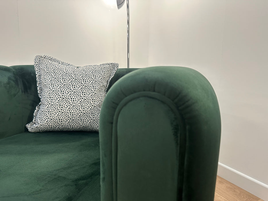 Ivanna 1 Seater - Fabric Swivel Chair - Festival Spotted Emerald Mix