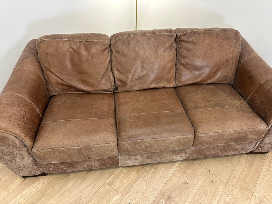 Galleria 3 Seater - Leather Sofa - Utah Tan