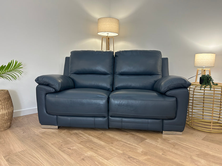 Falcon 2 seater power recliner - denim blue