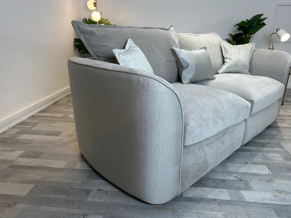 Como 3 Seater Split - Fabric - Villa Silver