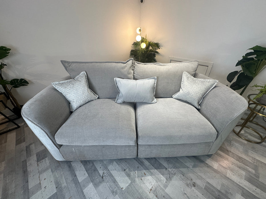 Como 3 Seater Split - Fabric - Villa Silver